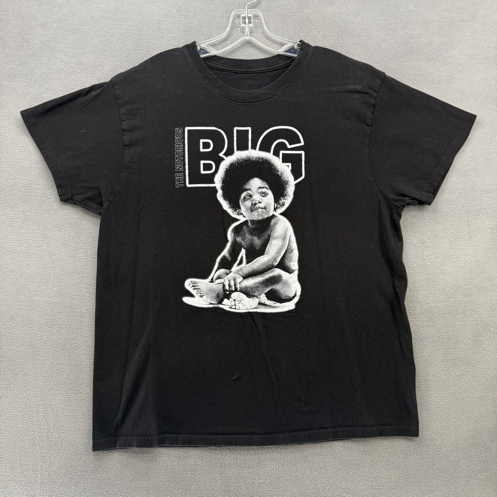 Notorious BIG T-Shirt Mens Black Large Ready to Die Album Cover Graphic